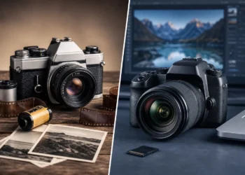 Diferencias entre cámaras analógicas fotoquímicas y cámaras digitales