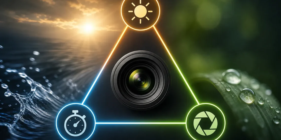 ¿En qué consiste el triángulo de exposición fotográfica?
