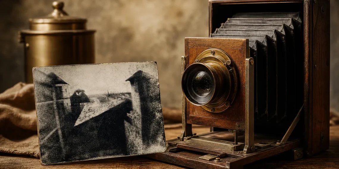 ¿Quién tomó la primera fotografía de la historia y en qué año?